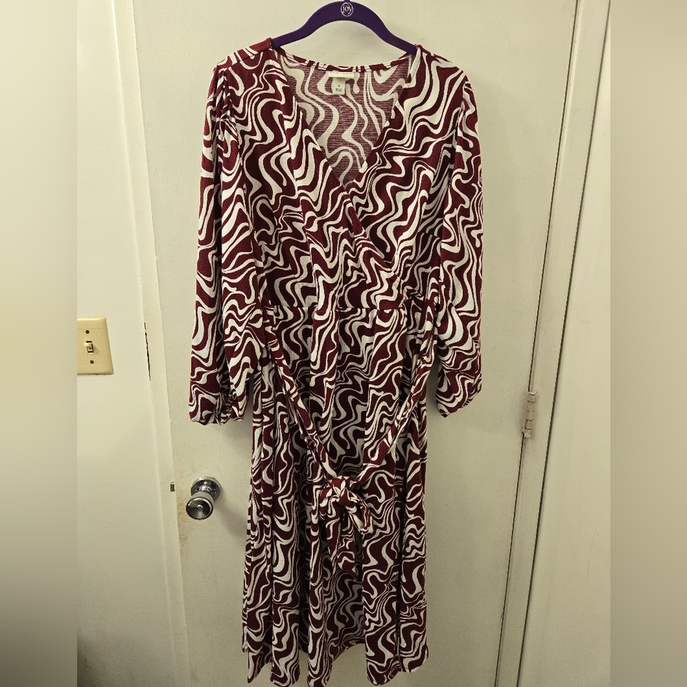 Ava & Viv long-sleeved warp dress, size X